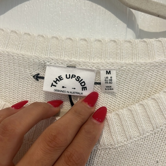 🤎THE UPSIDE Boo striped cotton top - Picture 11 of 13